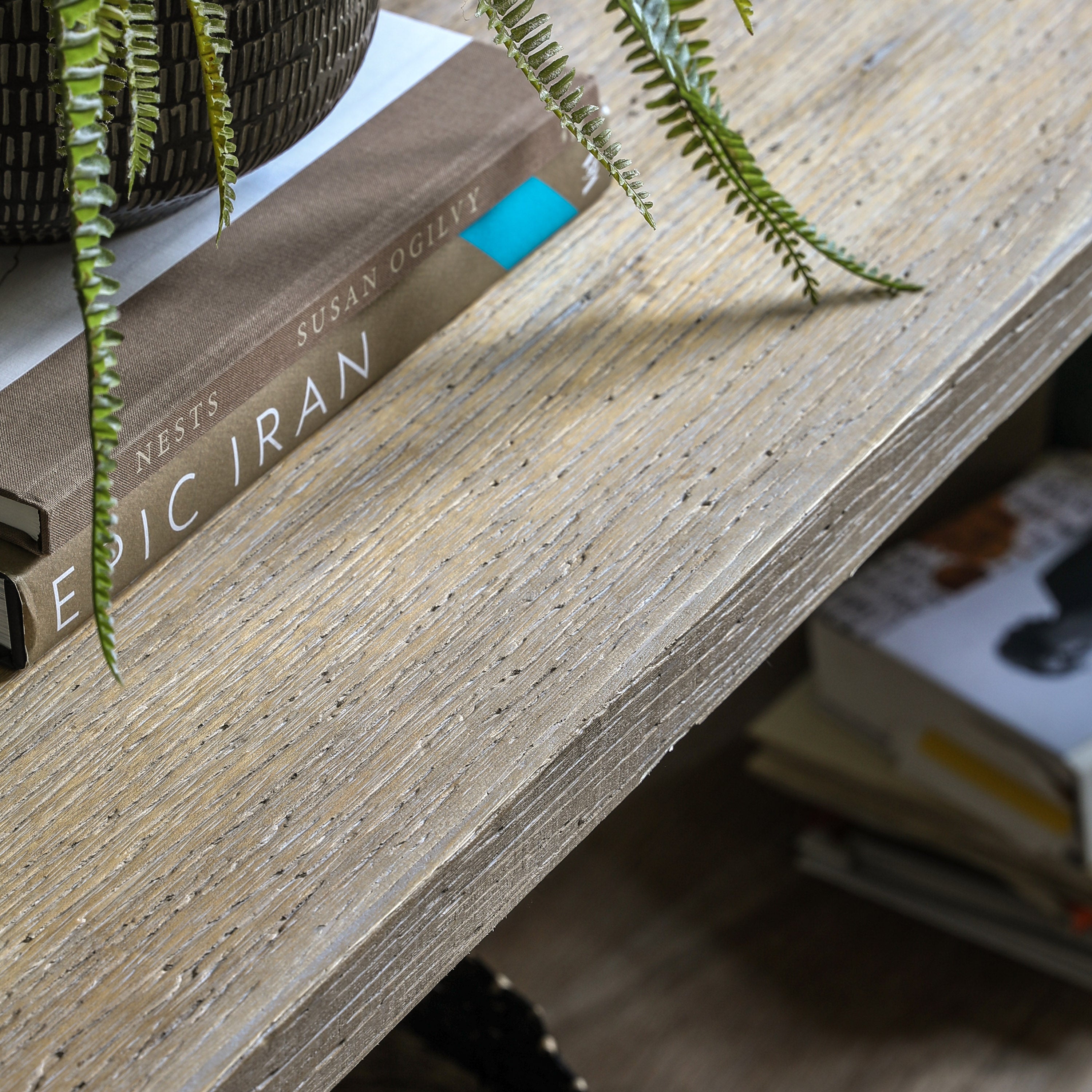Jins Natural Wood Console Table